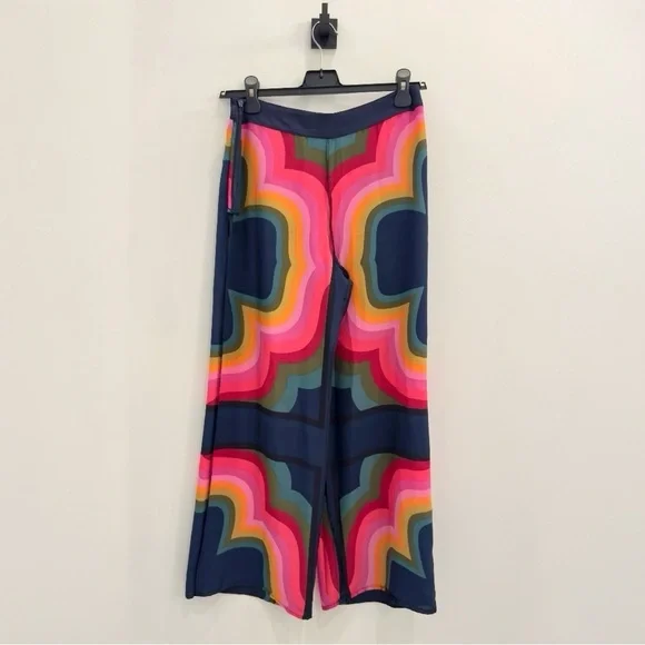 TRINA TURK Hansa Abstract Printed Wide Leg Women’s Dressy Pants Size 2 NEW - Picture 8 of 10